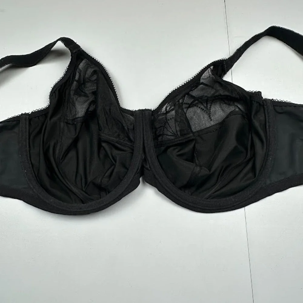 Elomi Cate Bra Womens 40I Black Full Coverage Underwire Lace 4030 - Picture 7 of 10